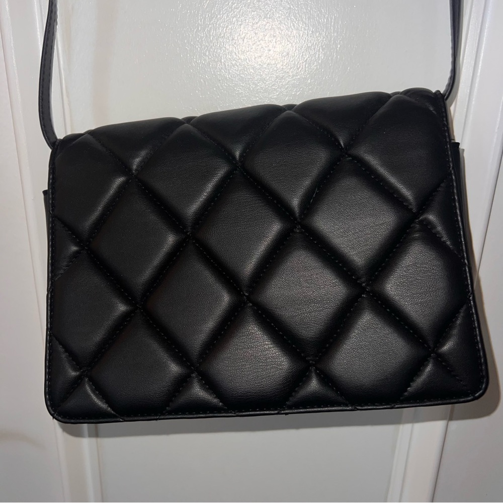 H&M Black Quilted Crossbody Bag